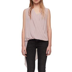 All saints abi sleeveless blouse top